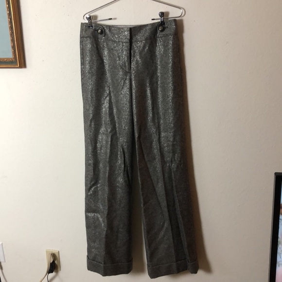 J crews vintage metallic glimmer pants  6 - Picture 2 of 10